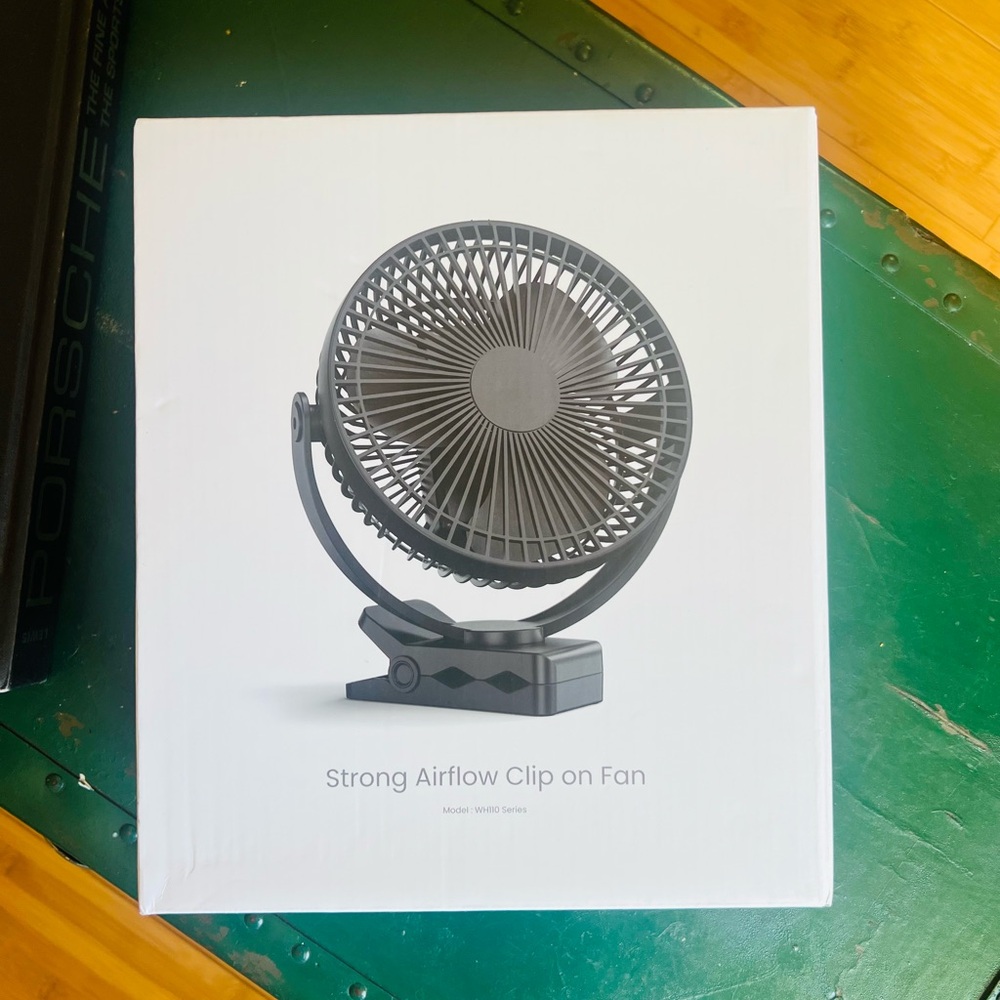 Strong Airflow Clip on Fan - Black